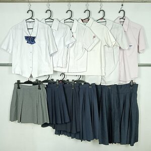 ブラウス スカート ポロシャツ 1円 中古 制服 学生服 宮崎日章学園高校 大阪常翔学園中学高校 宮崎商業高校 セット 詰合わせ 39CS-003 DF