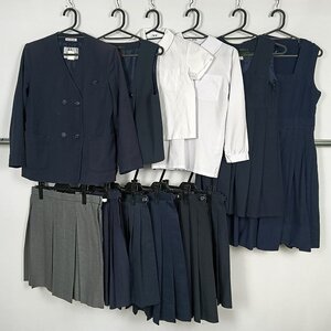 キッズ 幼稚園 小学生 イートン ベスト ブラウス スカート ジャンスカ 吊りスカート6枚 1円 中古 制服 学生服 セット 詰合わせ 39CS-249 DF