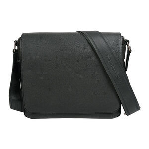 ルイヴィトン LOUIS VUITTON ロマンPM ショルダーバッグ メンズ タイガレザー ブラック PMサイズ M32852 中古
