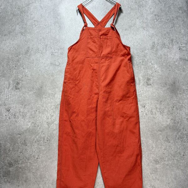 niko and… ニコアンド ポケット付きサロペット オレンジ オーバーオール サイズ3 オレンジ サロペット 【T-3】