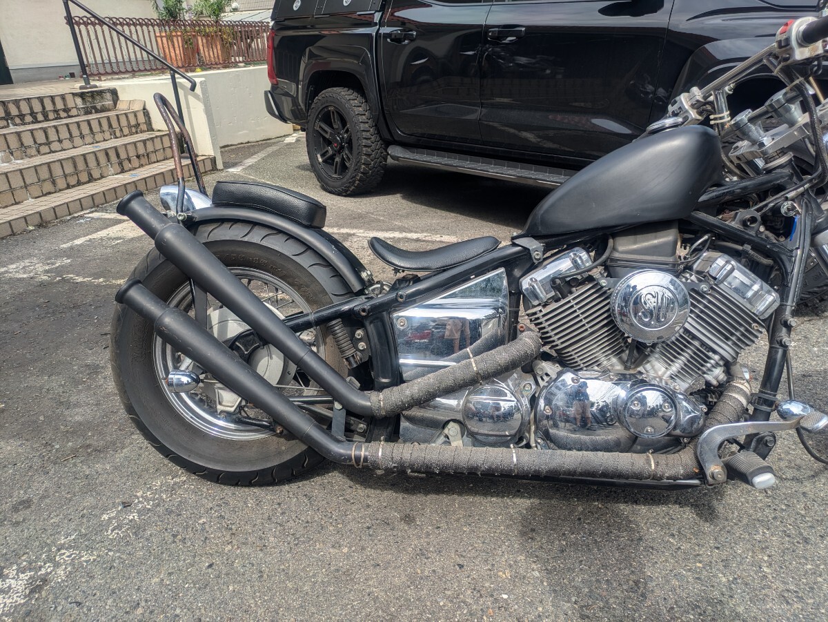 ドラッグスター400 アップトランペットマフラーセット ドラッグスター400 アップトランペットマフラー（4本出し