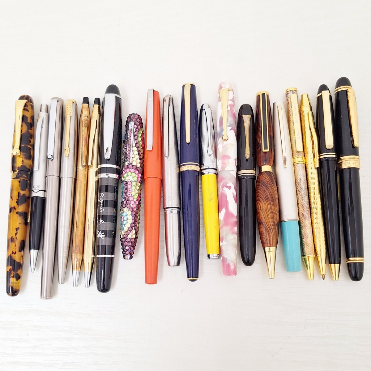 万年筆8点セット　18K 14K 585 MONTBLANC プラチナム他 MONTBLANC (モンブラン) 万年筆 ブラック×ゴールド マイスター