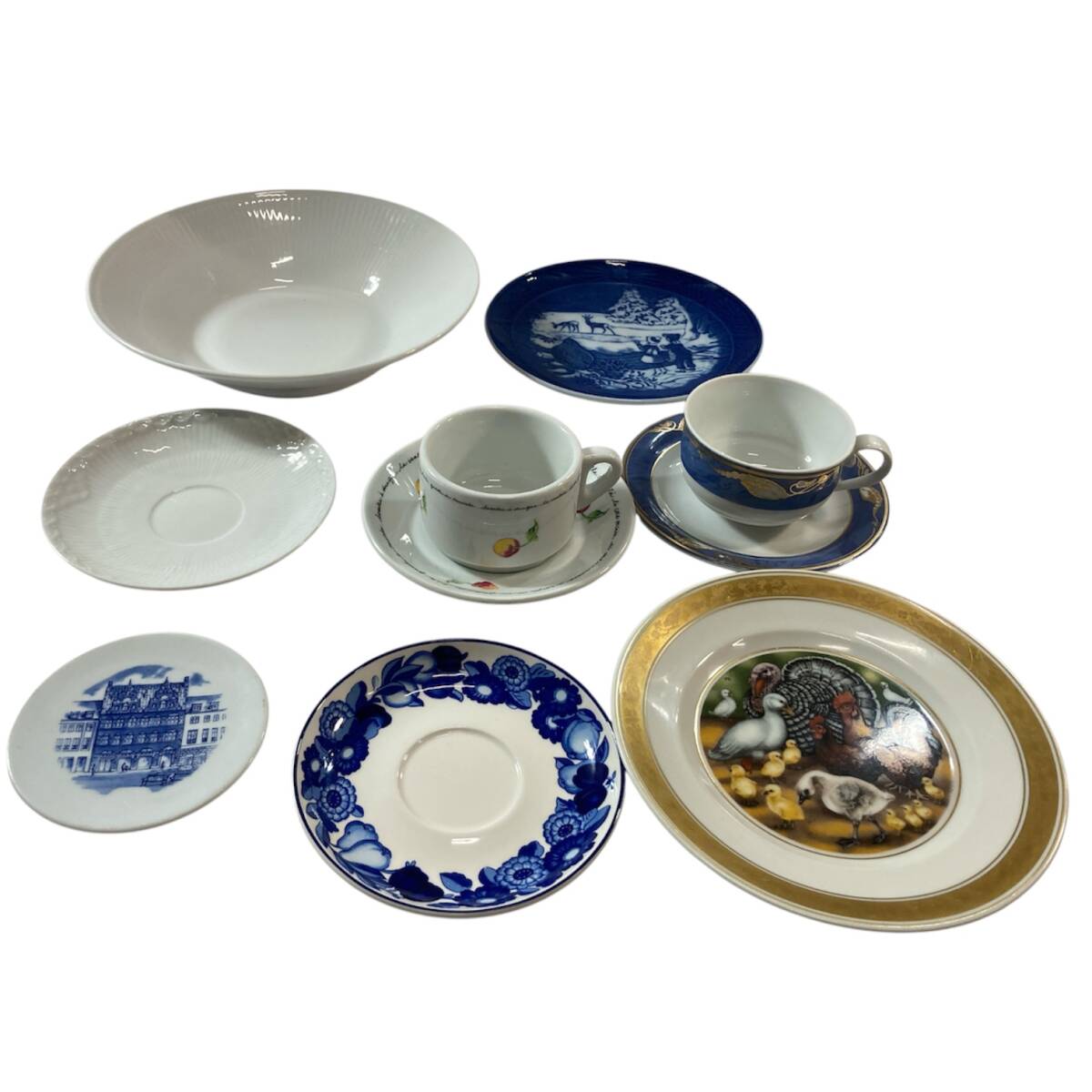 ロイヤルコペンハーゲン ゴールデンサマープレート4枚セット　廃盤品 ロイヤルコペンハーゲン ゴールデンサマープレート4枚セット 廃盤品