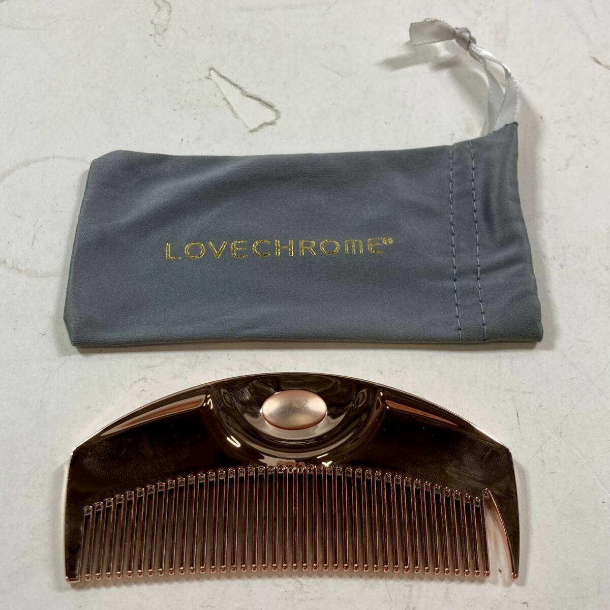 ［新品・未使用］LOVECHROME ローズゴールド コーム ラブクロム K24GPツキ ローズ ゴールド