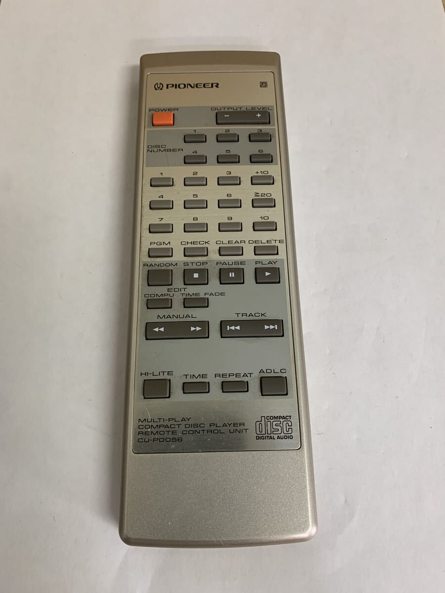 パイオニア オーディオリモコン CU-PD052 Pioneer Cu-pd052 Remote Control Unit for a CD Player - Multi