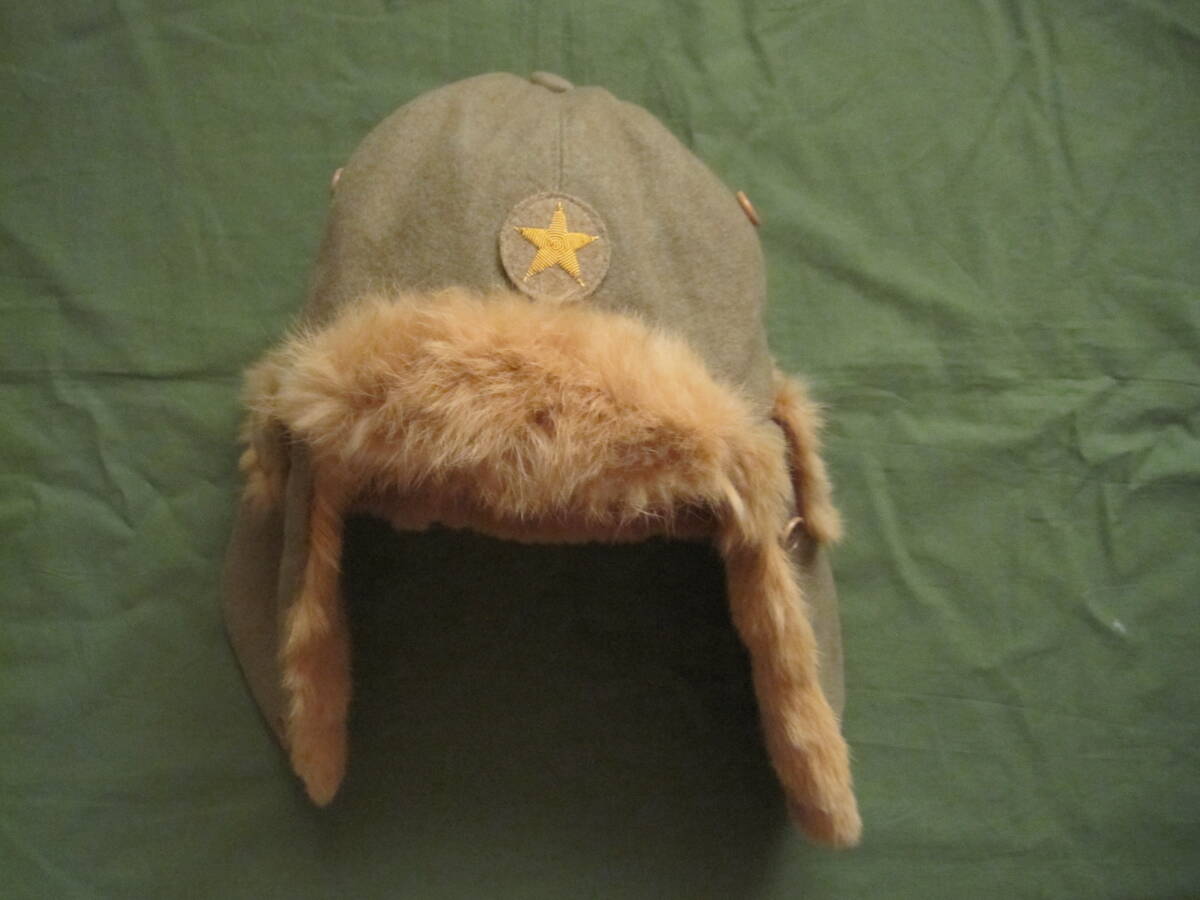 日本陸軍防寒帽（将校仕様実物) 日本陸軍防寒帽（将校仕様実物) Yahoo!オークション - 旧日本軍