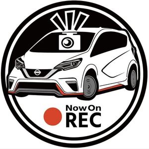 愛車色に変更承ります 日産 ノートニスモ ノート ニスモ nismo ドライブレコーダー ドラレコ ステッカー 無料車種変更可能