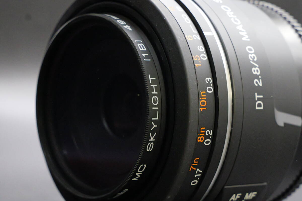 SONY αAマウント DT 2.8/30 MACRO SAM　美品 SONY DT 2.8/30 MACRO SAM (良品） - メルカリ