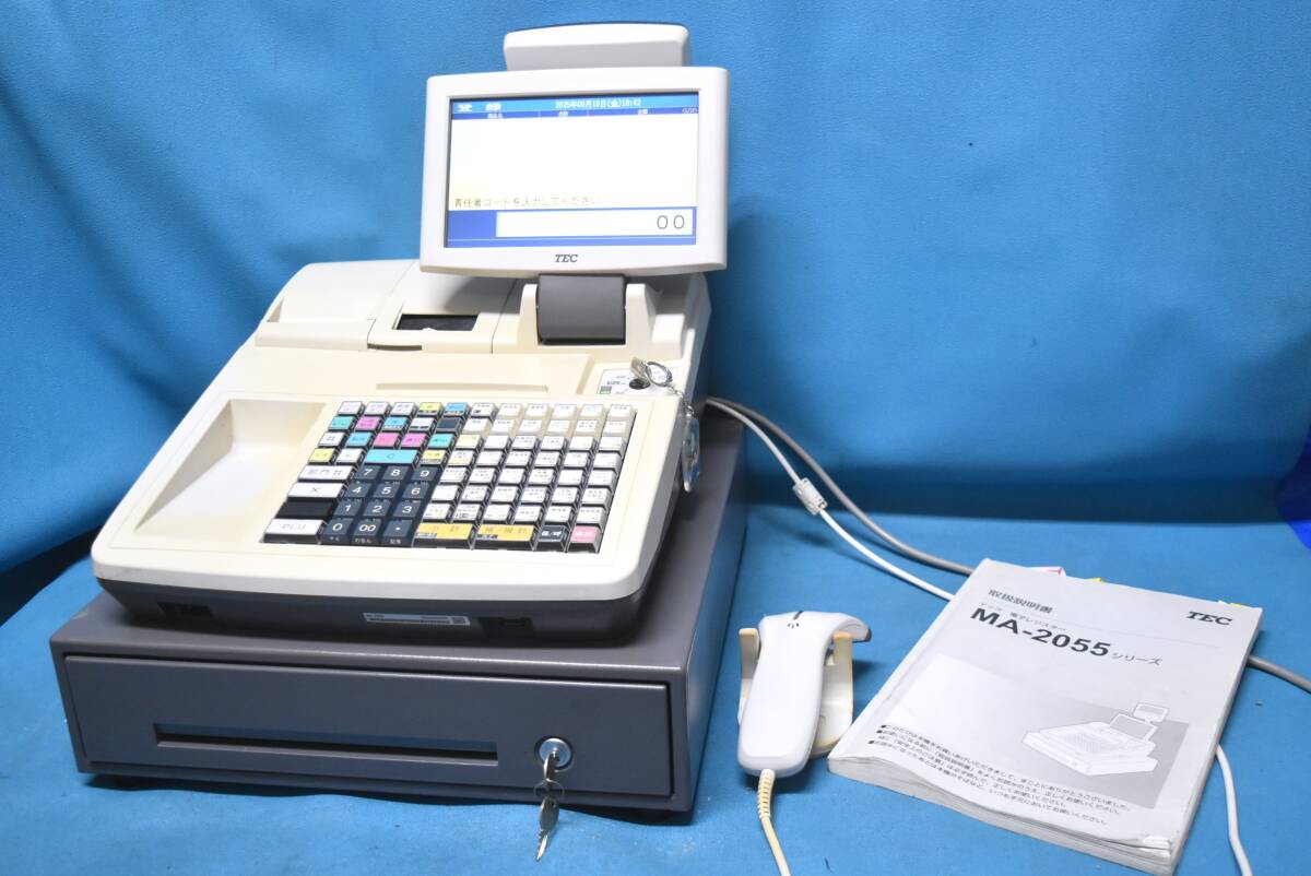 新品　未使用　TEC MA-1955 テック電子レジスター　　XZ3249Ａ TECレジスターが激安！】／送料無料／レジ・タイムレコーダーの