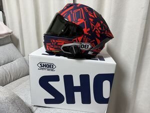 数回使用 【SHOEI X-Fifteen(X-15)MARQUEZ DAZZLE】 マルケスダズル サイズL 定価:96,800円 【SENA 50Sインターコム付き】約70000円