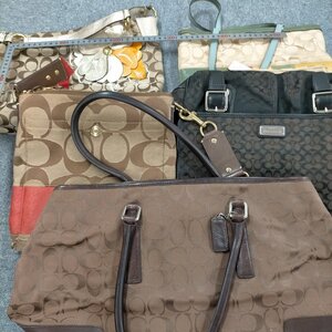 【5点セット】COACH コーチ バッグ シグネチャー トート ショルダー ハンド 花モチーフ 1561130