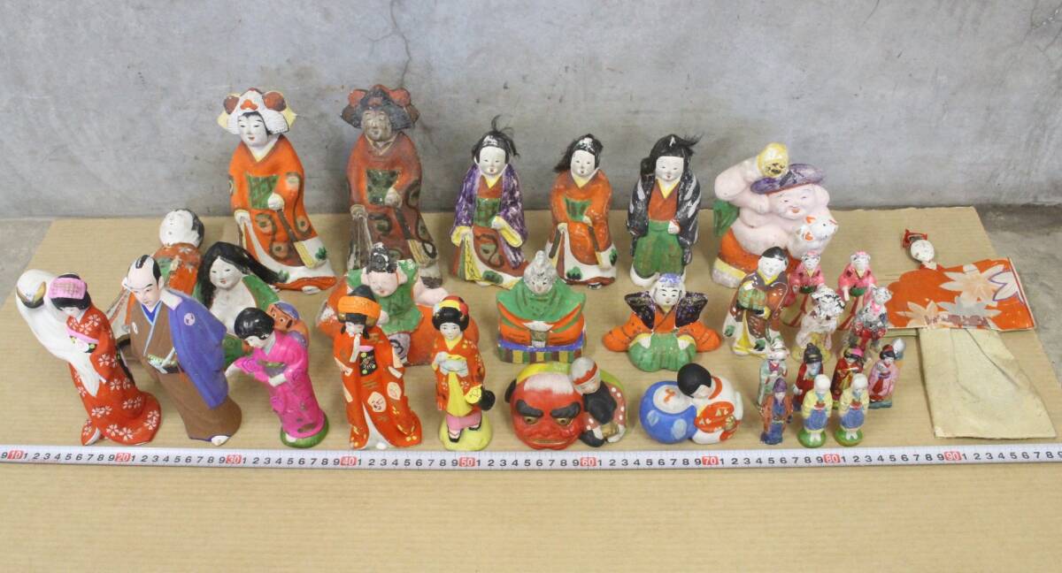 おままごと　お茶道具　射的人形　夢路　ミニチュア　アンティーク　昭和レトロ　雑貨 おままごと お茶道具 射的人形 夢路 ミニチュア アンティーク