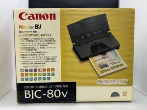 ■未使用 保管品 Canon キャノン Wonder BJ カラープリンター BJC-80V モバイルプリンター ノートサイズ フルカラー BJプリンタ