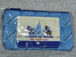 【未開封品】ディズニーランド 40周年  スーベニア おてふきキャリー  ポーチ ドリームゴーラウンド TDL