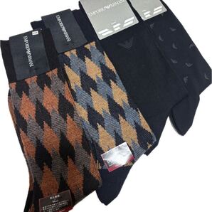 404 エンポリオ アルマーニ ブランドソックス 靴下 メンズ 紳士 カジュアルソックス 百貨店 オシャレ 高級 百貨店ソックス