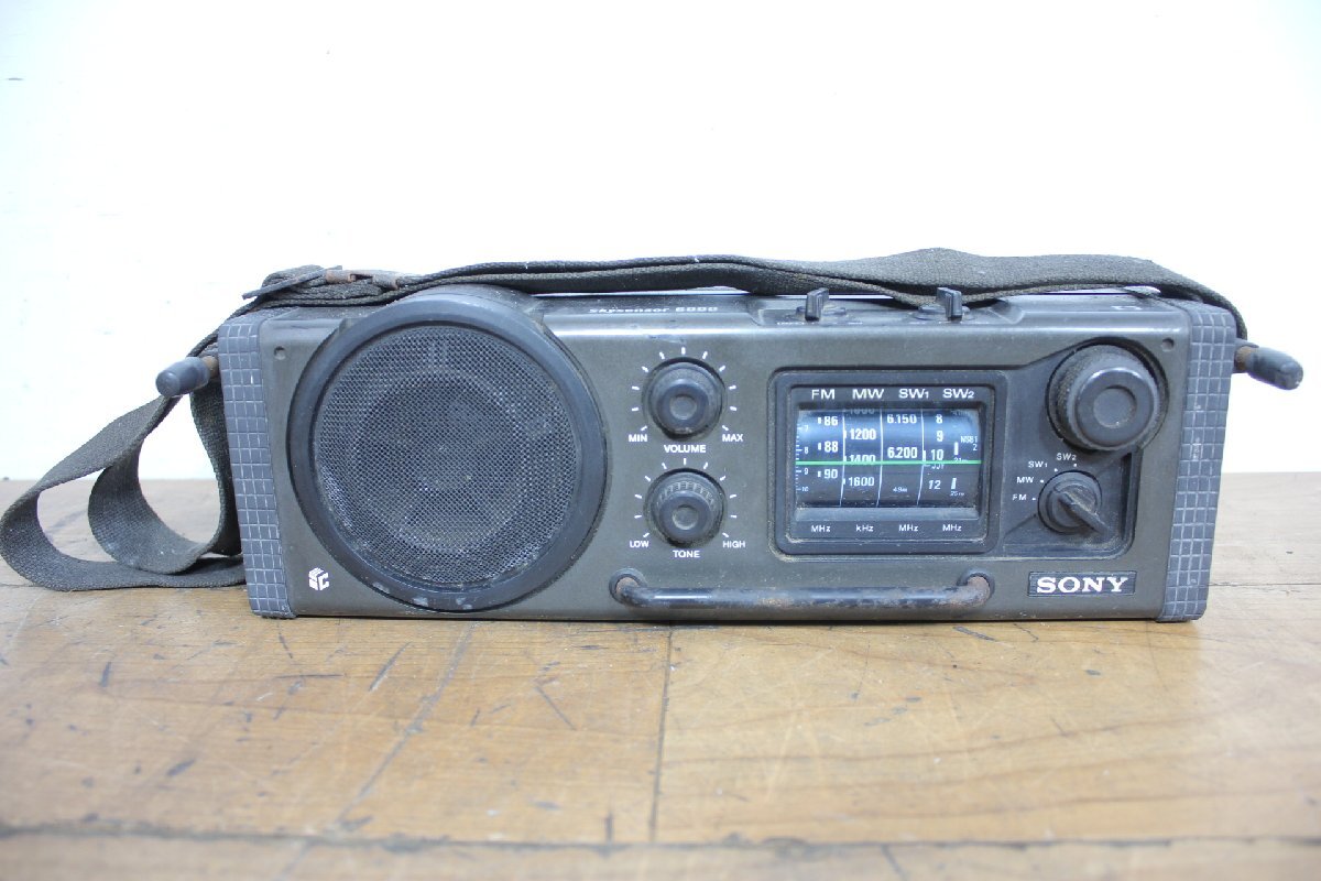SONY 4バンドラジオ　スカイセンサー　ICF-6000 【ジャンク】 SONY 4バンドラジオ スカイセンサー ICF-6000 【ジャンク】