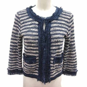 Tiara Tiara no color жакет окантовка длинный рукав темно-синий темно-синий белый белый /YK женский