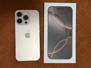 【1円スタート】iPhone16 Pro デザートチタニウム 128GB SIMフリー バッテリー最大容量95%