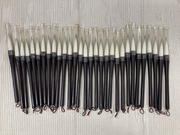 白雲　和光堂　筆　10本　伝統工芸品　書道筆　未使用　まとめ売り　墨　硯　24 お買い得商品】純白 碧雲 4号 書遊松島堂 - 書道用品、墨、墨液