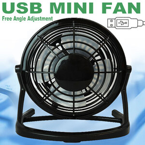 扇風機【涼しい~】この夏の節電★とっても静かな☆上下に角度調整可能☆USB扇風機☆ブラック