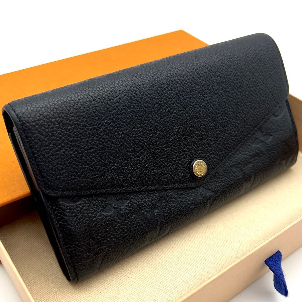 【極美品】ルイヴィトン アンプラント エリミー 長財布 レディース ブラック LOUIS VUITTON ルイヴィトン財布 長財布 二つ折り