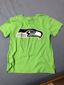 シアトルシーホークス Tシャツ キッズS 古着 NFL seahawks 12asone NFC アメフト アメリカ古着