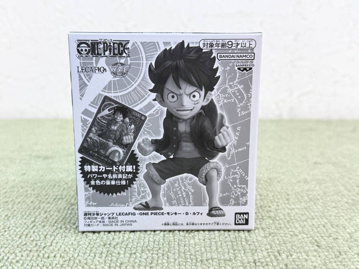 【未開封】ワンピースカード ルフィ レカフィグ フィギュア モンキー・D・ルフィ【L】《赤》未開封 金箔押し版ST01-001
