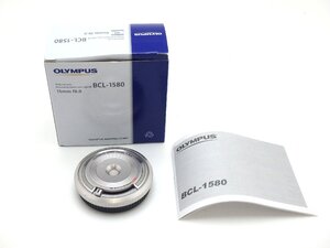 1円★ハローカメラ★8626 オリンパス OLYMPUS ボディーキャップレンズ BCL-1580 15mm F8 シルバー 動作品 即決あり