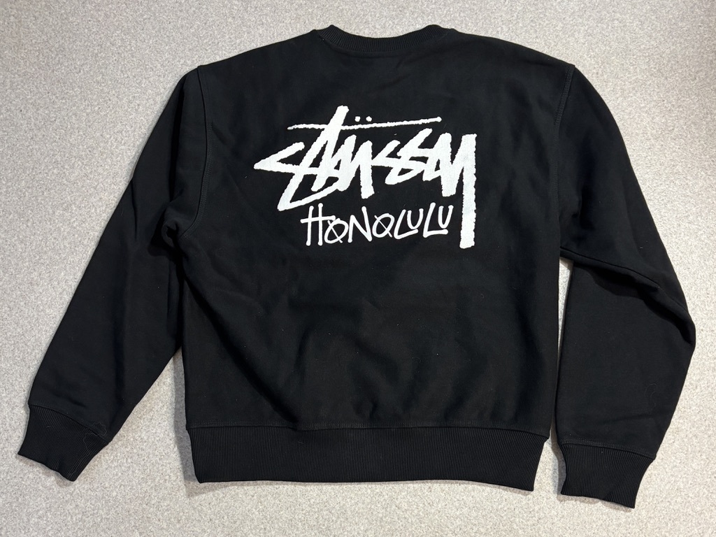 新品未使用タグ付Stüssy 黒トレーナー 長袖　Mサイズ HONOLULU 2025年最新】Yahoo!オークション -stussy honoluluの中古品