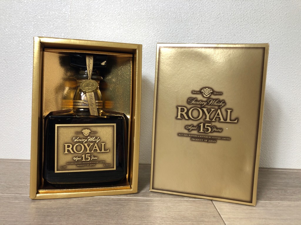 〈訳あり〉古酒 サントリーウイスキーローヤル ゴールドラベル15年　未開栓 SUNTORY ROYAL aged 15years サントリーローヤル 15年 ゴールド