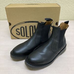 SOLOVAIR/ソロヴェアー SO-900-BK-WAXY-B サイドコアブーツ ブラック サイズ7