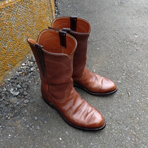 Lucchese ローパーブーツ オイルカーフ 7 E 箱付き ルケーシー Vintage RIOS of MERCEDES リオスオブメルセデス Redwing ペコスブーツ RRL