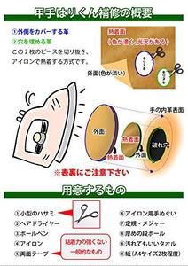 剣道屋 剣道 甲手 (小手)修理用 甲手はり君(手の内革アイロン完全補修キット)レギュラーサイズ