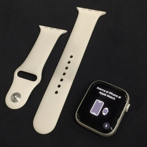1円 Apple Watch Series 9 GPSモデル 45mm MR973J/A スターライト アップルウォッチ