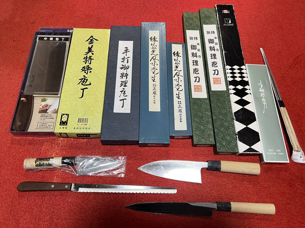 【中古品】忠房 蕎麦切り包丁 刃渡り:32cm 重さ:約800g 包丁袋付き 楽天市場】元兼 菜切り包丁 165mm 両刃 青紙1号 割込み 黒打ち