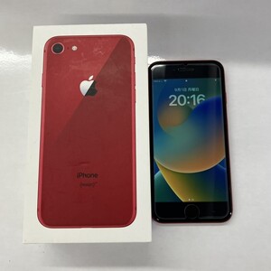 O034-F1-1204◎ Apple アップル iPhone8 アイフォン 64GB レッド 本体 端末 箱付き 動作/初期化確認済み IMEI通信制限○ SIMフリー FF