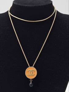 CHANEL シャネル 03P ココマーク カラーストーン スイング ネックレス 15344