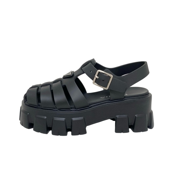 「ヒロ」最終価格 超美品 PRADA サンダル 黒 25cm タグ保有 ヒロ様専用」最終価格 超美品 PRADA サンダル 黒 25cm タグ保有