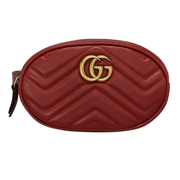 超美品 GUCCI グッチ GGマーモント キルティング ポーチ レザー 超美品 GUCCI グッチ GGマーモント キルティング ポーチ レザー