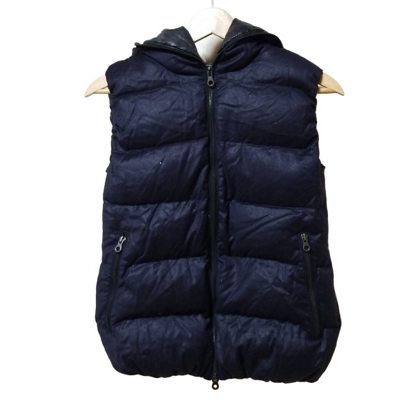 美品　デュベティカ　FEBEDUE　ダウンベスト　別注　カシミヤ混　42　紺 DUVETICA デュベティカ ダウンベスト フェベドゥエウール 192