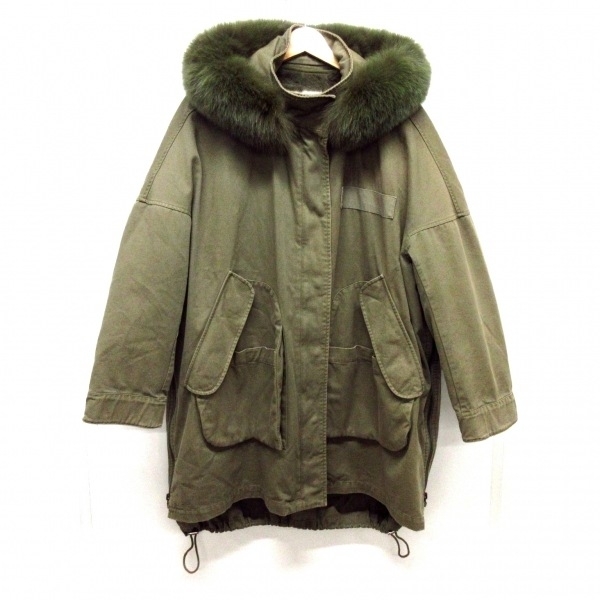 【美品】イヴサロモン(Yves Salomon)コート ESTNATION - YVES SALOMON イヴサロモンモッズコート36サイズ の