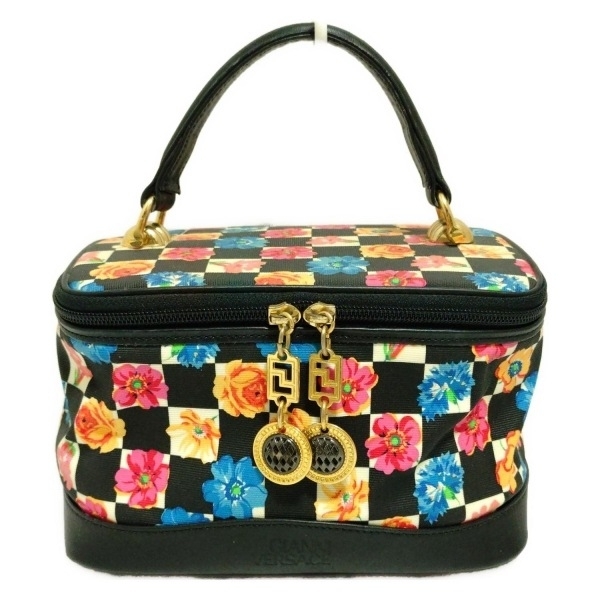 ヴェルサーチ　バニティバック　希少 ベルサーチ GIANNI VERSACE ベルサーチ ヴェルサーチ レオパード