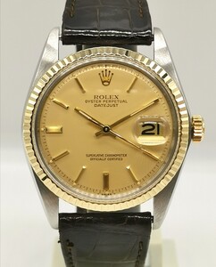 美品 ROLEX 極上 ロレックス 1601 デイトジャスト YG/SS Cal.1570 日差が少ない 自動巻き 時計