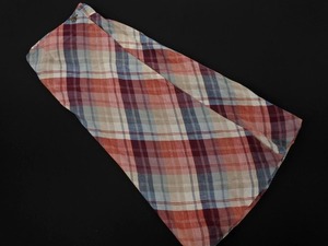 Новая юбка MELROSE MELROSE Check Wrap Skirt size3/redxwhitexblue ■■ ☆ fia2 Женщины