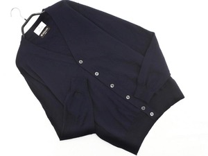 EDIFICE EDIFICE 100% шерсть V-образный вырез кардиган, темно-синий ◇■ ☆ fia5 Женщины