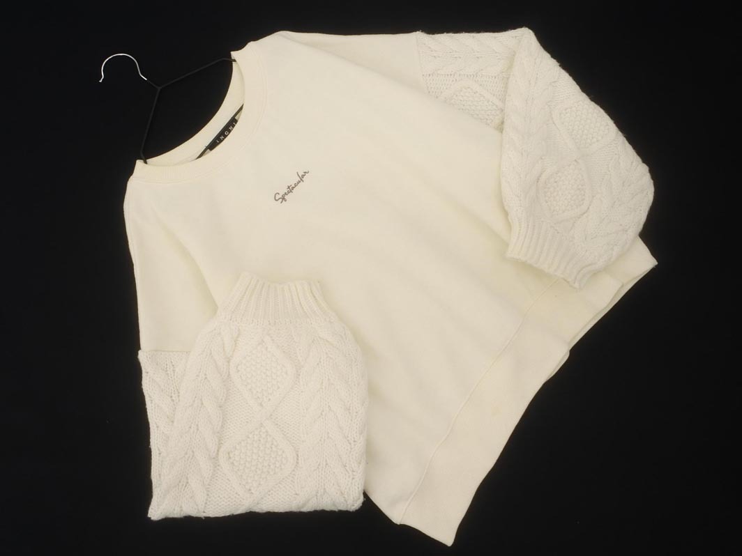 キレイ系/セレブ系★INGNI/イング★ニットコート★中古品 黒 INGNI - キレイ系/セレブ系☆INGNI/イング☆ニットコート☆中古
