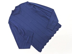 PAULE KA PAULE KA шерстяной смеси оборками вязаный джемпер размер S / темно-синий ◇■ ☆ fic4 Женщины