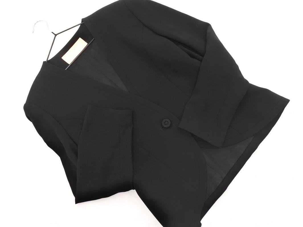 極美品✨クロエ 高級ブラックフォーマル レース ノーカラー Aライン 黒 imgrc0176357782.jpg