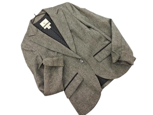 KUMIKYOKU Kumikyoku Kumikyoku Wool Mix Tailored Jacket размер2/Grey ◇■ ☆ fic6 Ladies