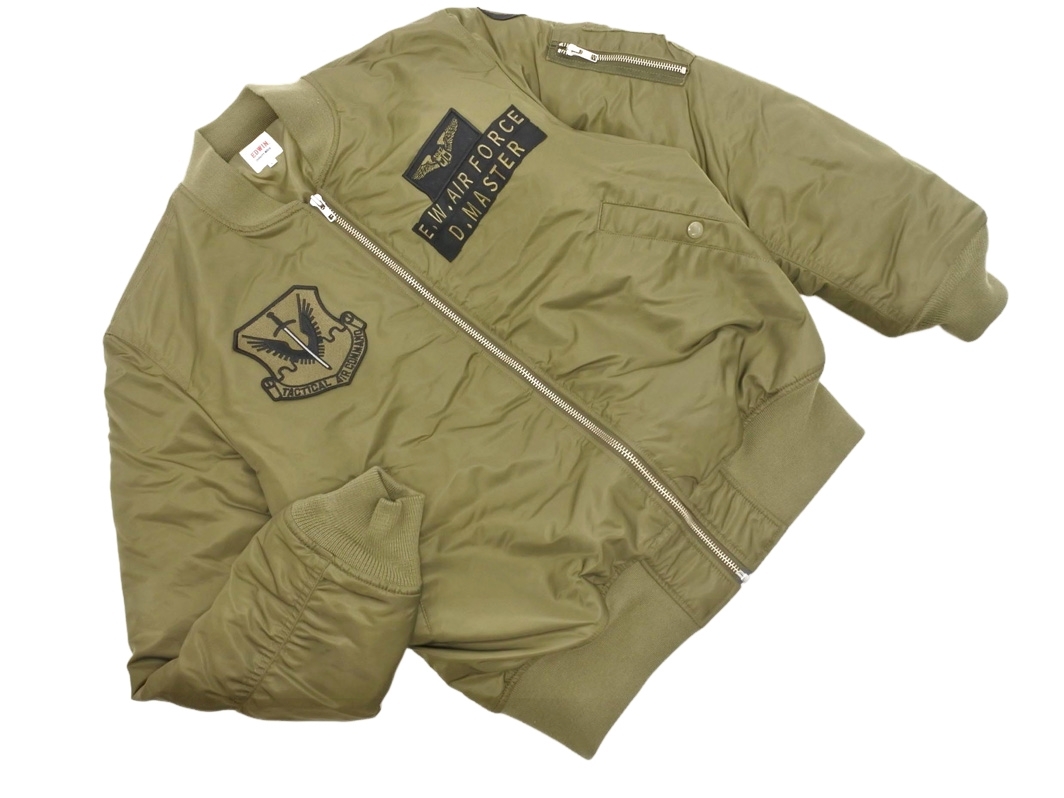 【ほぼ未使用・美品】エストネーション/MA1/フライトジャケット/カーキ 50％OFF】TOP KHAKI（トップカーキ） MA-1 ナイロン フライト